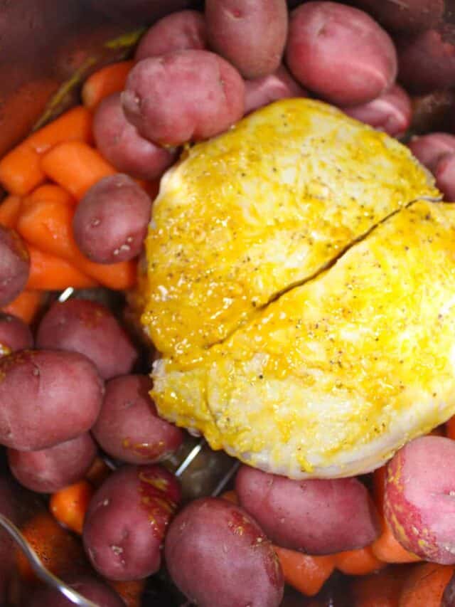 Instant Pot Pork Roast with Baby Carrots and Potatoes