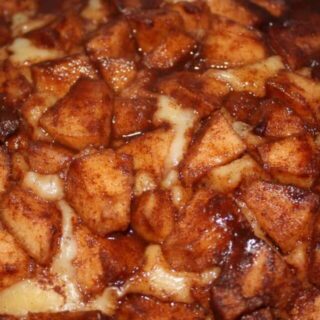 The apple trees on the farm are heavy with apples now.  Time for some apple recipes.  This Instant Pot Apple Cake is quick to prepare and has the texture of coffee cake.
