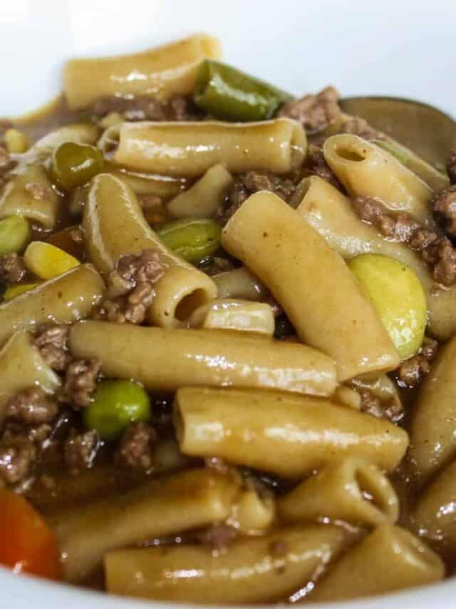 Instant Pot Ground Beef and Noodles