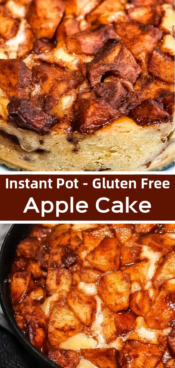 Instant Pot Apple Cake is an easy gluten free pressure cooker dessert recipe perfect for fall.