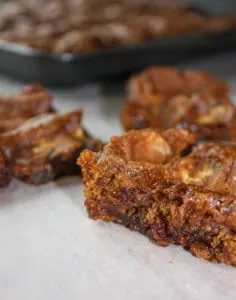 Pumpkin Spice Cookie Bars are an easy and delicious gluten free dessert that is a perfect addition for fall gatherings.