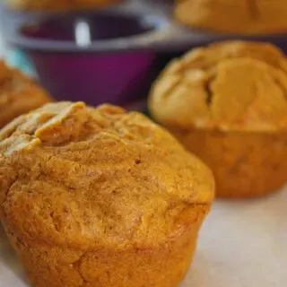 These Pumpkin Spice Muffins are full of the flavours of fall.  They can be enjoyed any time during the day as the finishing touch to a meal or as a nice snack to accompany a hot cup of coffee or tea. 