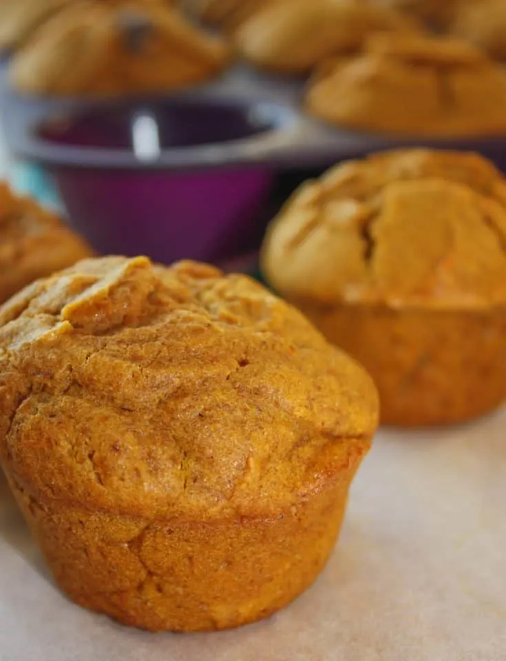 These Pumpkin Spice Muffins are full of the flavours of fall.  They can be enjoyed any time during the day as the finishing touch to a meal or as a nice snack to accompany a hot cup of coffee or tea. 