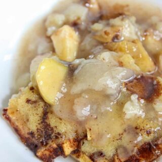 It is apple picking time on the farm and it is a very bountiful year.  Apple Pudding is one delicious and easy way to make sure no apples go to waste!