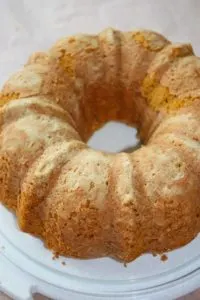 Inverting onto serving plate.