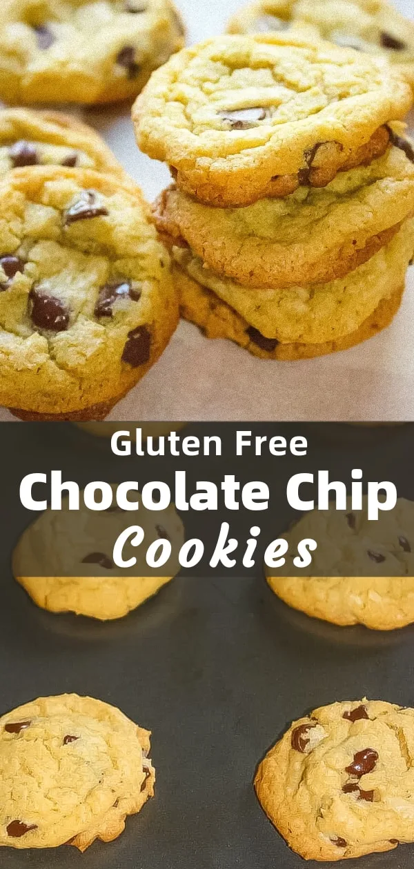 Gluten Free Chocolate Chip Cookies are an easy cookie recipe using Crisco and loaded with semi sweet chocolate chips.