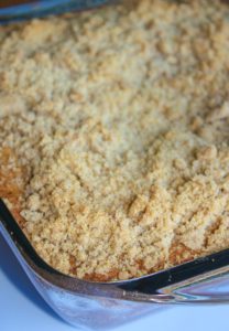 Apples, apples everywhere.  All the trees on the farm this year have a bumper crop.  Apple Streusel Coffee Cake is another tasty way to incorporate apples into your baking routine.