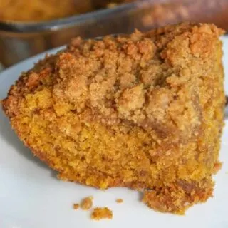 At this time of year I can never get tired of the warmth and coziness that is associated with pumpkin spices. &nbsp;This Pumpkin Streusel Coffee Cake provides another opportunity to enjoy these fall spices.