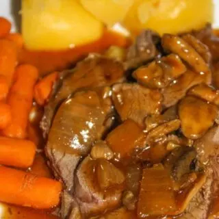 Thanks to the Instant Pot this Venison Rump Roast with all the fixings does not need to be reserved for Sunday dinner. Any day of the week you can enjoy this tender roast.