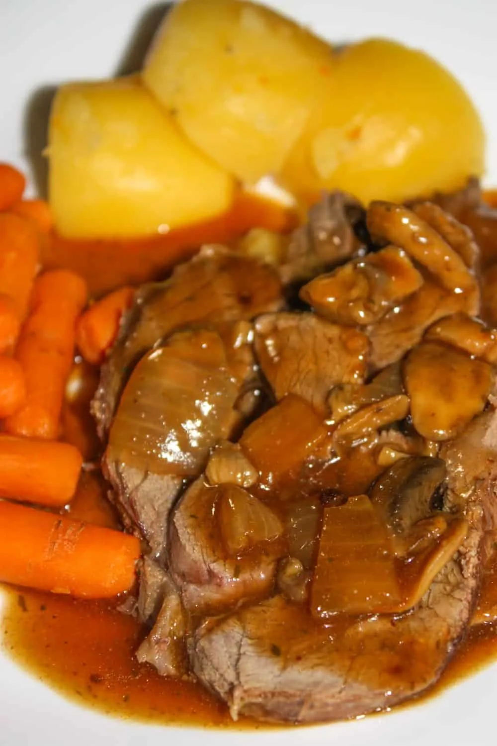 Thanks to the Instant Pot this Venison Rump Roast with all the fixings does not need to be reserved for Sunday dinner. Any day of the week you can enjoy this tender roast.
