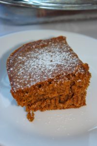This gluten free Gingerbread Cake will be the beginning of a new tradition at holiday meals!  I was so impressed with this moist, richly flavoured cake.  