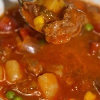 Beef stew is a winter staple in our home.  This Instant Pot version cooks up quickly and is full of goodness and flavour.  It really hits the spot on a cold day.