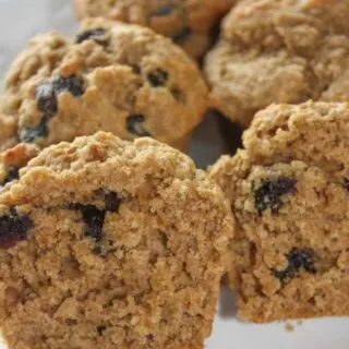 Raisin Oat Bran Muffins are a tasty way to add fibre to your diet.&nbsp;Finding gluten free oat bran means bran muffins are back even for the gluten intolerant!