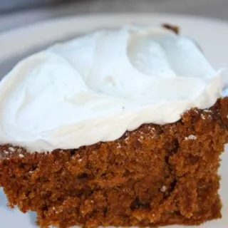 This gluten free Gingerbread Cake will be the beginning of a new tradition at holiday meals!  I was so impressed with this moist, richly flavoured cake.  