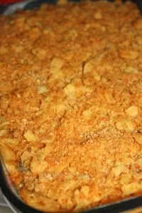 Green Bean Casserole is a traditional side dish that is simple to make.  So easy and delicious that you can serve it up any day of the week and not just at a holiday meal.