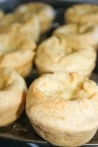 Yorkshire Pudding is a traditional side for roast beef dinners that I have been missing since I had to give up gluten.  This gluten free version certainly hit the spot!