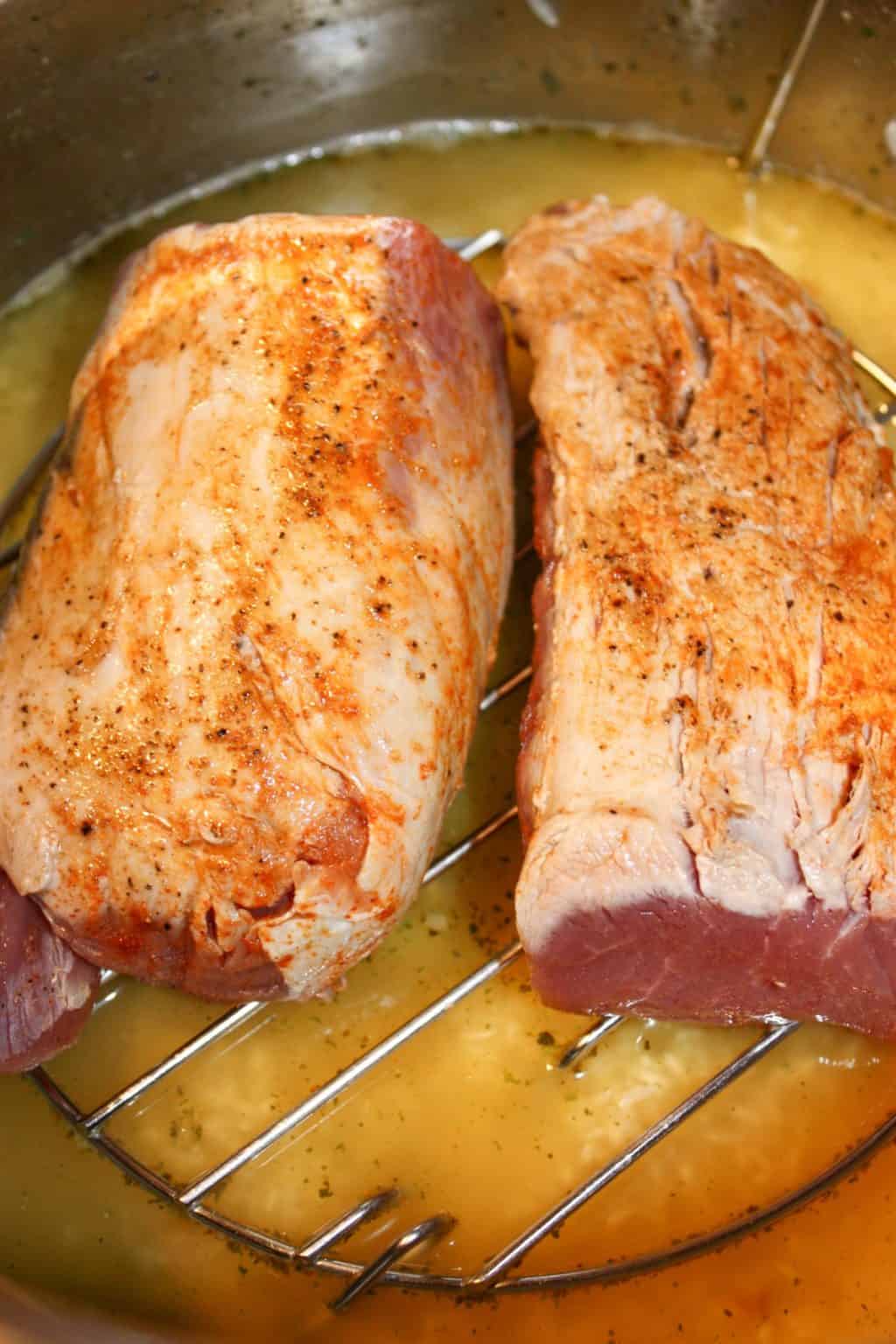 Instant Pot Pork Tenderloin and Rice Kiss Gluten Goodbye