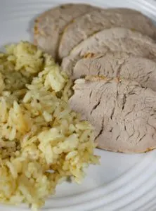 Instant Pot Pork Tenderloin and Rice is a simple meal that can be dressed up easily for any special occasion.