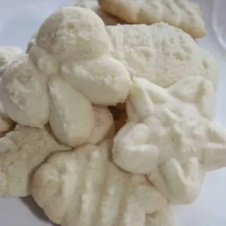 Gluten Free Whipped Shortbread Cookies take me back to Christmases past before I could no longer indulge in gluten!  Thanks to improvements in our flour blends we can now enjoy these melt in your mouth favourites once again.