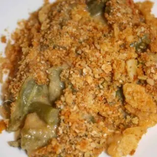 Green Bean Casserole is a traditional side dish that is simple to make.  So easy and delicious that you can serve it up any day of the week and not just at a holiday meal.