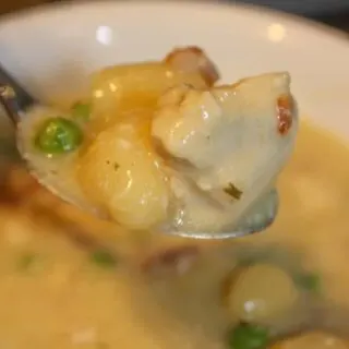 Instant Pot Cheesy Chicken Gnocchi Soup is an easy weeknight dinner recipe loaded with gluten free gnocchi and boneless skinless chicken breast.