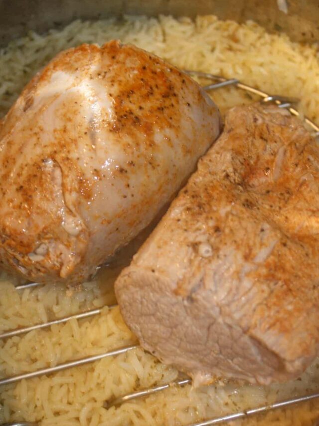 Instant Pot Pork Tenderloin and Rice Recipe