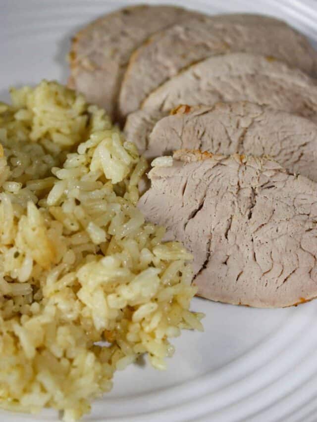 Instant Pot Pork Tenderloin and Rice