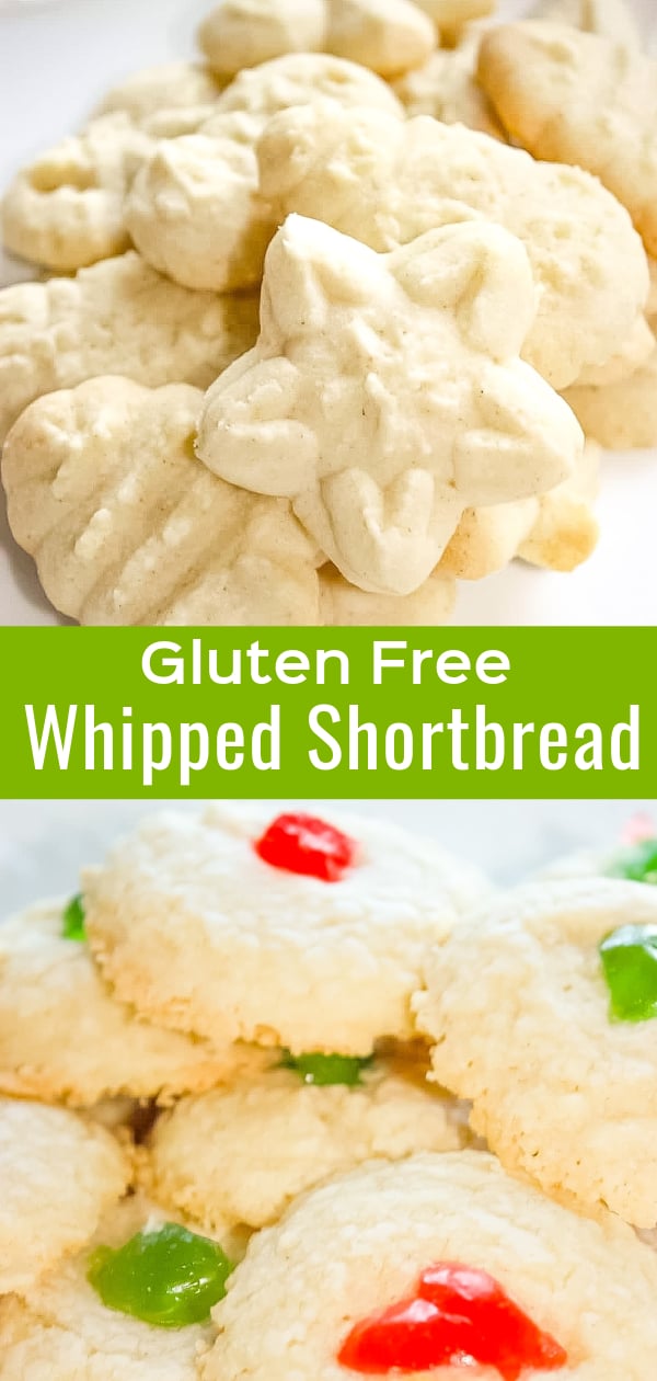 Gluten Free Whipped Shortbread Cookies are delicious Christmas cookies.