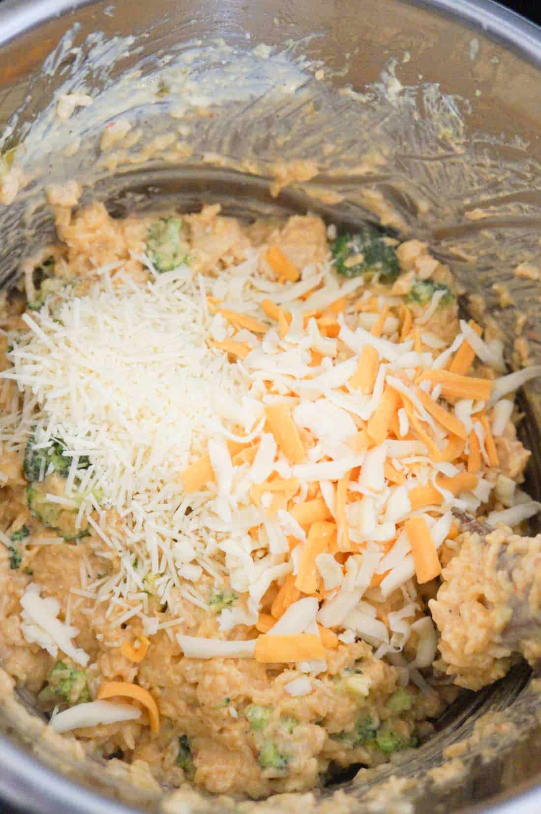 Instant Pot Cheesy Broccoli Chicken and Rice Kiss Gluten Goodbye