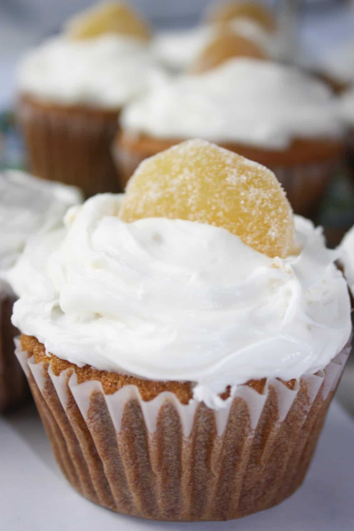 Now that Christmas Holidays are over Maple Ginger Cupcakes provide a delicious dessert option.  They are moist cupcakes loaded with maple syrup and a hint of ginger.  