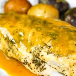 Instant Pot Honey Mustard Chicken is a winner with juicy chicken breasts smothered in a sweet honey mustard sauce.