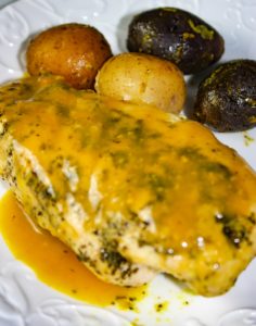 Instant Pot Honey Mustard Chicken is a winner with juicy chicken breasts smothered in a sweet honey mustard sauce.