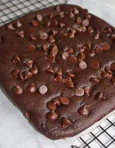 You will be pleasantly surpised by the deliciousness of these Flourless Brownies.  The secret ingredient is sweet potato making these gluten free brownies a tasty option for anyone avoiding grains.