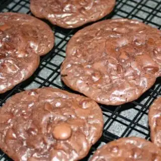 For all of us that need to avoid gluten, Flourless Chocolate Cookies are a decadent treat, with their triple hit of chocolate, chewy goodness.  