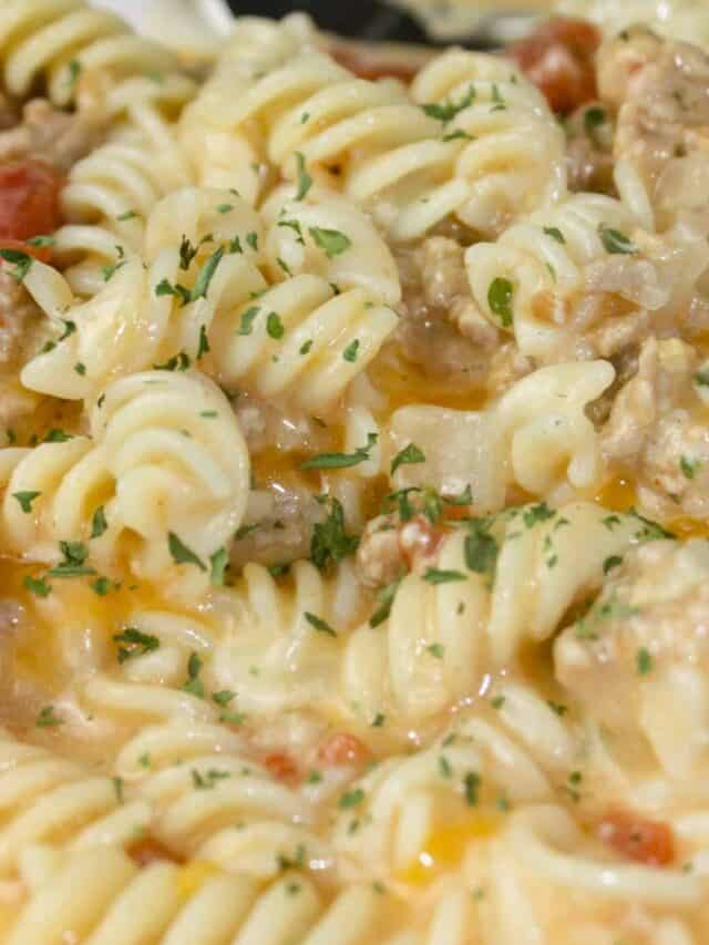 Instant Pot Cheesy Pasta and Turkey
