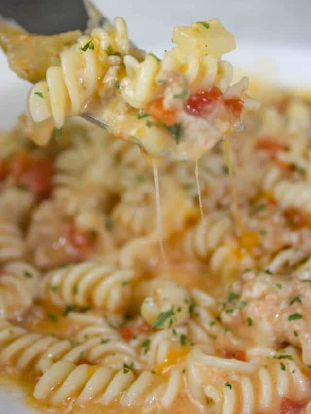 Instant Pot Cheesy Pasta and Turkey Recipe