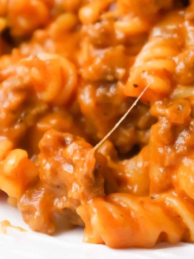 Instant Pot Cheesy Sloppy Joe Pasta Recipe