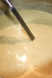 If you choose you can stir in some bacon bits to boost the flavour of this traditional soup.