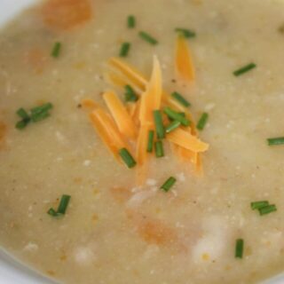 Instant Pot Loaded Potato Soup is a hearty, creamy soup recipe loaded with a variety vegetables. This pressure cooker soup will warm your belly on a cool day.