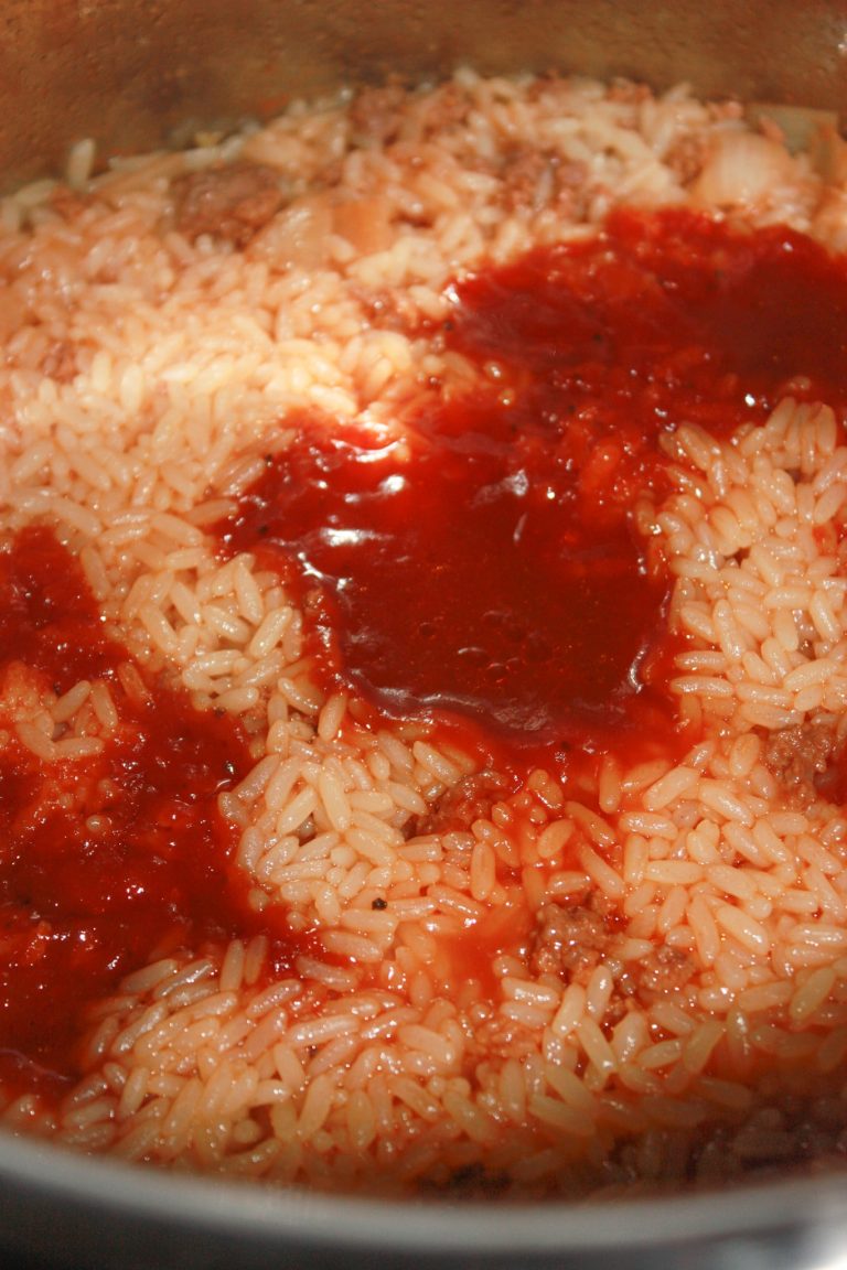 Instant Pot Cheesy BBQ Ground Beef and Rice Kiss Gluten Goodbye