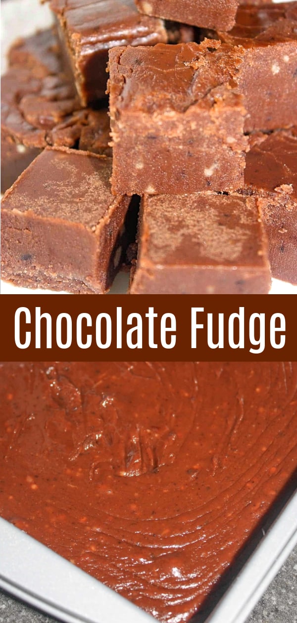 Chocolate Fudge is an easy dessert recipe using butter, brown sugar, cocoa powder and icing sugar. This easy fudge recipe is perfect for the holidays.