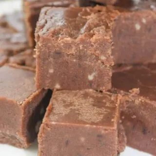 Melt in your mouth Chocolate Fudge is hard to resist! This easy to create chocolate treat is a morsel of deliciousness that makes it hard to eat just one!!