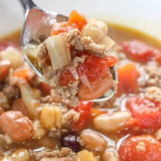 Instant Pot Beef and Bean Soup is an easy pressure cooker recipe that will delight your taste buds and warm your belly with each spoonful!