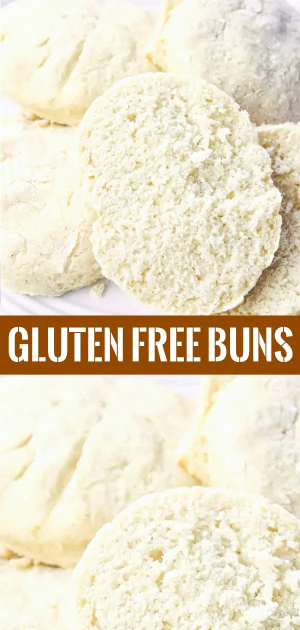 Gluten Free Buns made with Bob's Red Mill gluten free pizza crust mix and gluten free Bisquick.