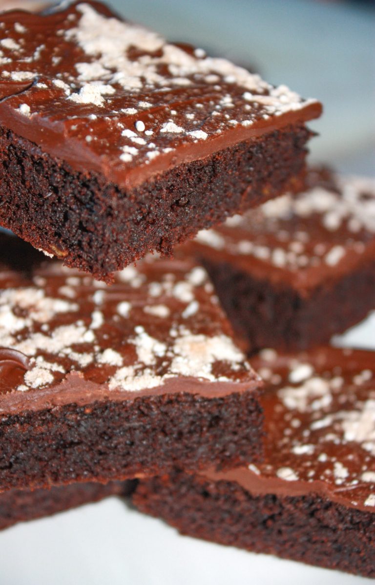 Flourless Spiced Brownies is a variation of my regular sweet flourless brownies.  This gluten free alternative loaded with chocolate, savoury spices and sweet potato is a great dessert for anyone avoiding grains.