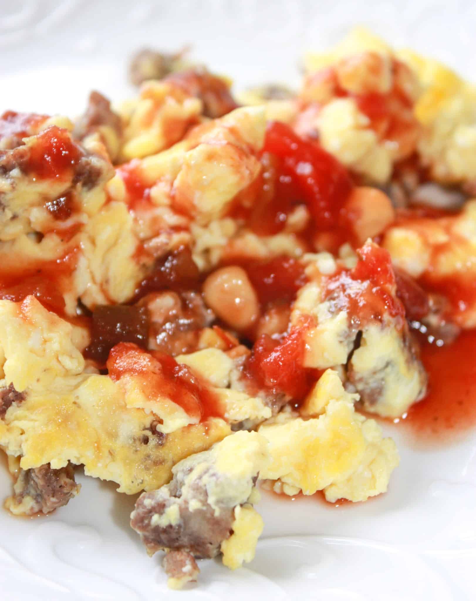 Venison Sausage and Eggs is a very easy recipe for a quick breakfast or lunch.  If you don't have venison on hand you could use any type of gluten free spicy sausage meat.