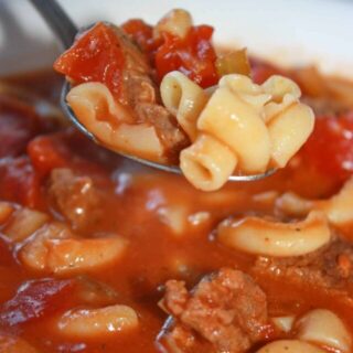 If you are looking for a hearty comfort food recipe then you will enjoy Instant Pot Tomato Beef Soup with Pasta.  This gluten free soup will warm your belly and satisfy your appetite!