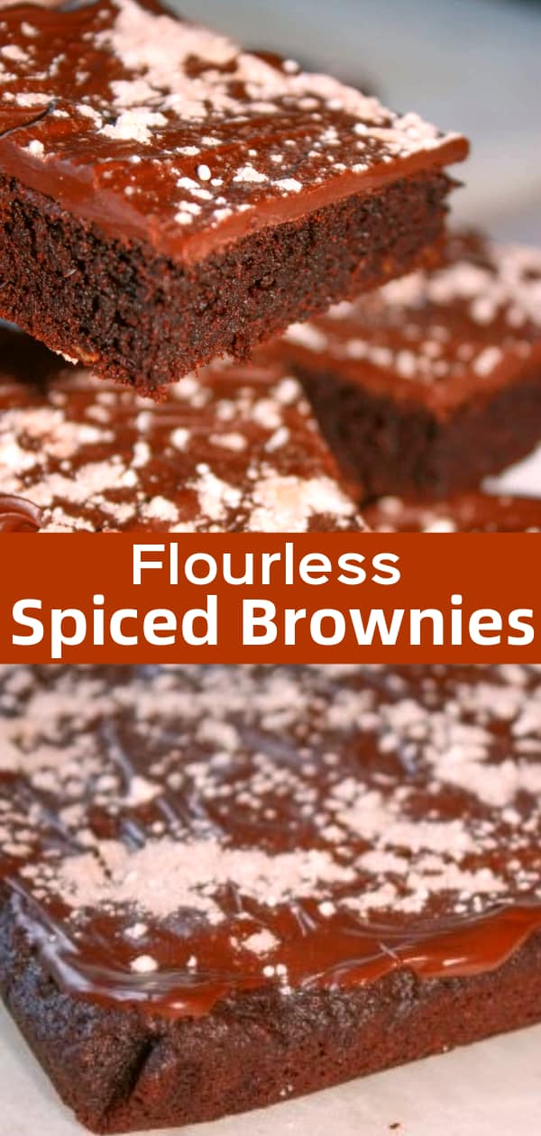Flourless Spiced Brownies is a variation of my regular sweet flourless brownies. This gluten free alternative loaded with chocolate, savoury spices and sweet potato is a great dessert for anyone avoiding grains.
