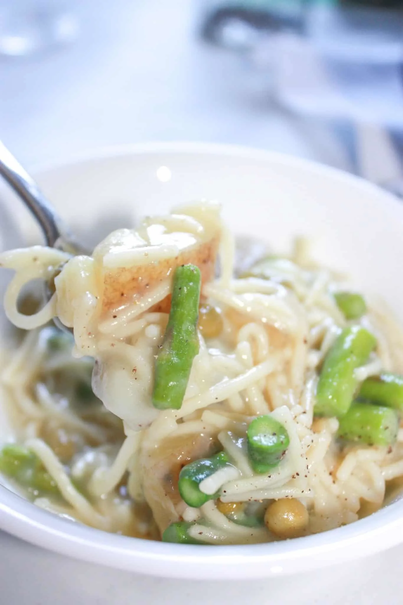 Instant Pot Asparagus and Pasta is a dish I remember my maternal Grandmother making on the stove.  This easy pressure cooker version uses gluten free pasta.  Grandma made this dish with lots of pepper!