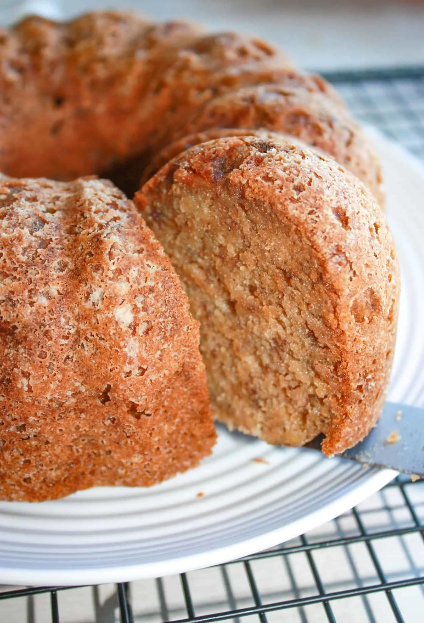 Gluten Free Banana Bread done in the Instant Pot was so moist and delicious.  This easy pressure cooker recipe allowed me to set it and forget it.